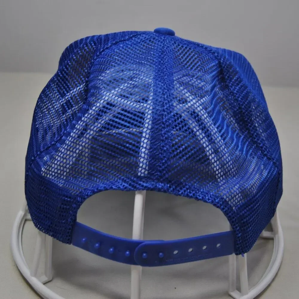 Vintage Hawaii Snapback Hat By Hawaiian Headwear Blue w/ Rainbow Design